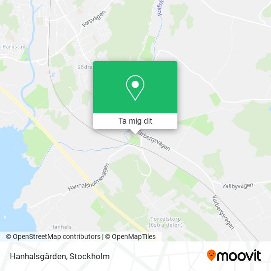 Hanhalsgården karta