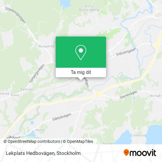 Lekplats Hedbovägen karta