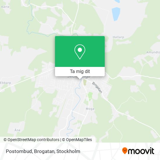 Postombud, Brogatan karta