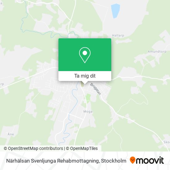 Närhälsan Svenljunga Rehabmottagning karta