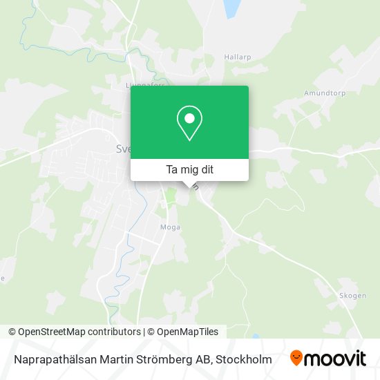 Naprapathälsan Martin Strömberg AB karta