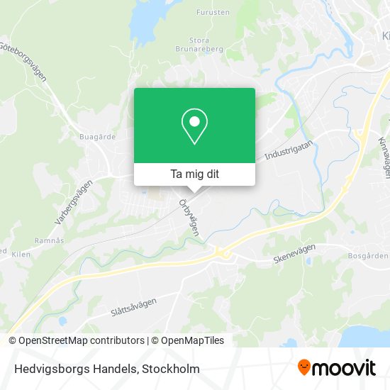 Hedvigsborgs Handels karta