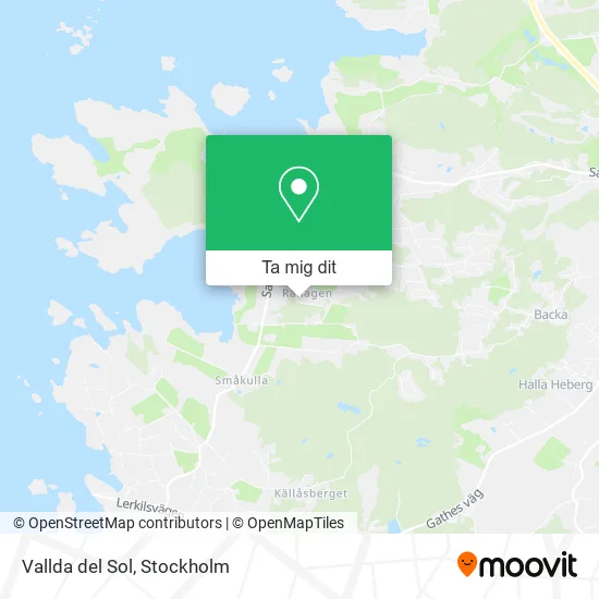 Vallda del Sol karta