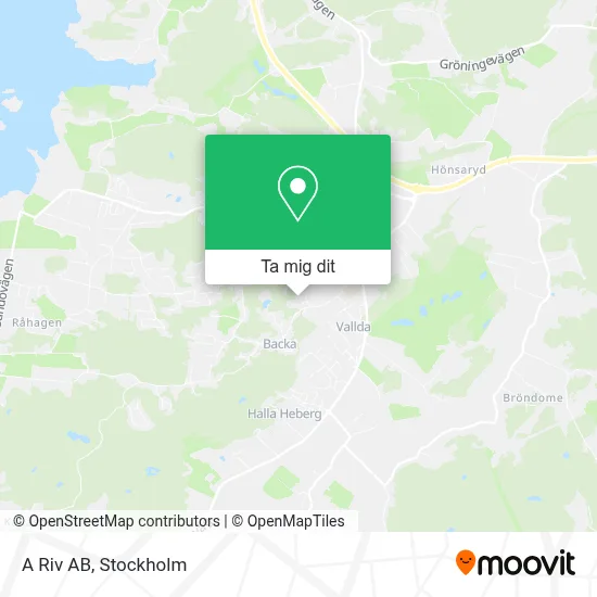 A Riv AB karta