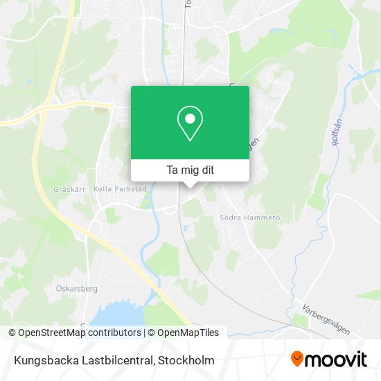 Kungsbacka Lastbilcentral karta