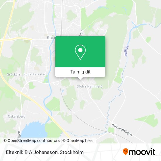 Elteknik B A Johansson karta