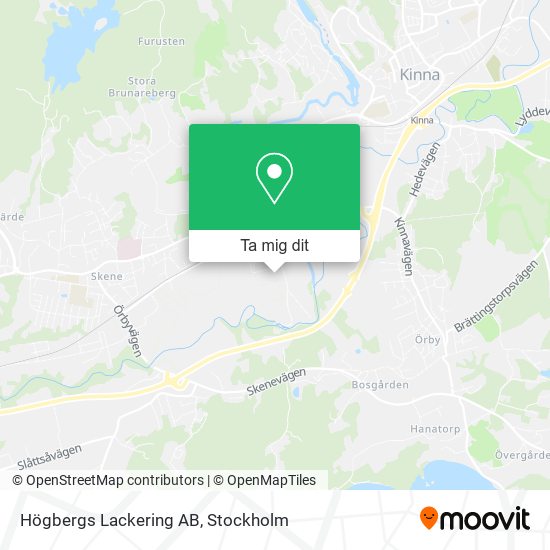 Högbergs Lackering AB karta