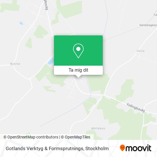 Gotlands Verktyg & Formsprutnings karta