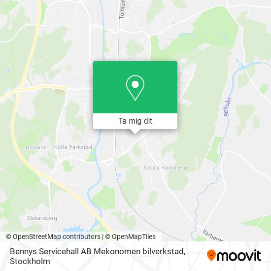 Bennys Servicehall AB Mekonomen bilverkstad karta