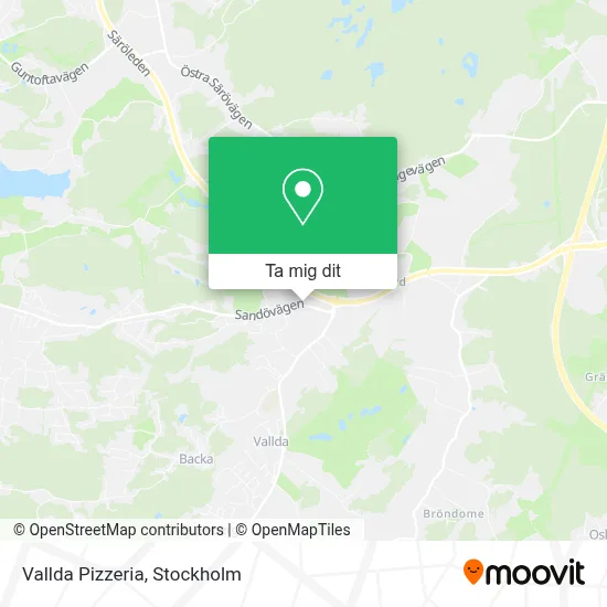 Vallda Pizzeria karta