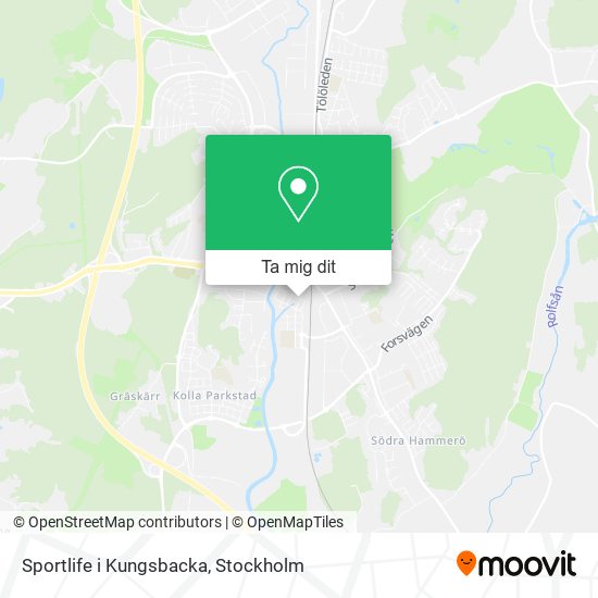Sportlife i Kungsbacka karta