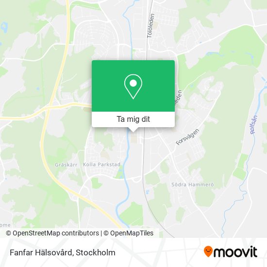 Fanfar Hälsovård karta