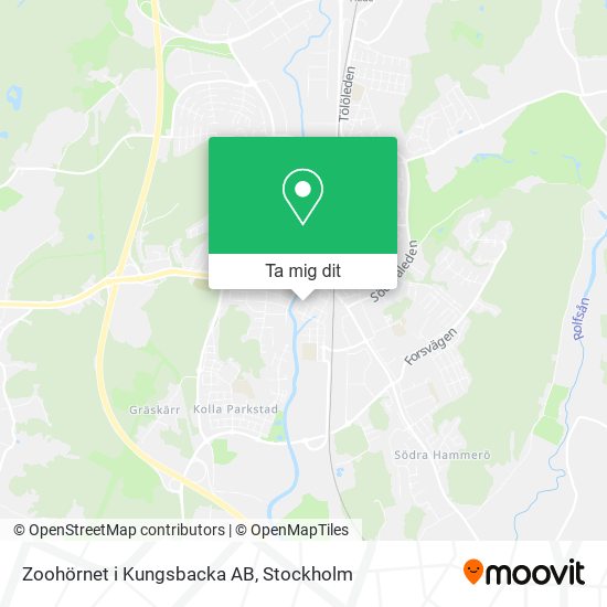 Zoohörnet i Kungsbacka AB karta