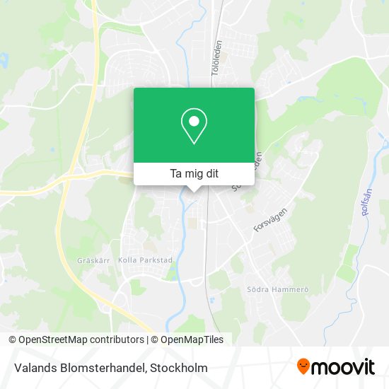 Valands Blomsterhandel karta