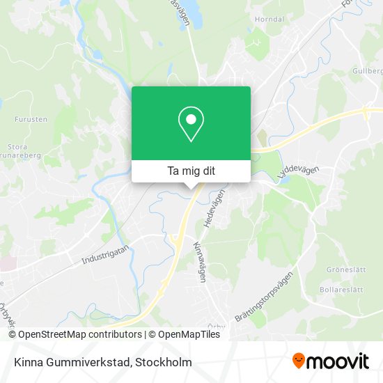 Kinna Gummiverkstad karta