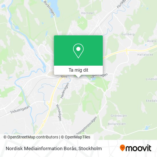 Nordisk Mediainformation Borås karta