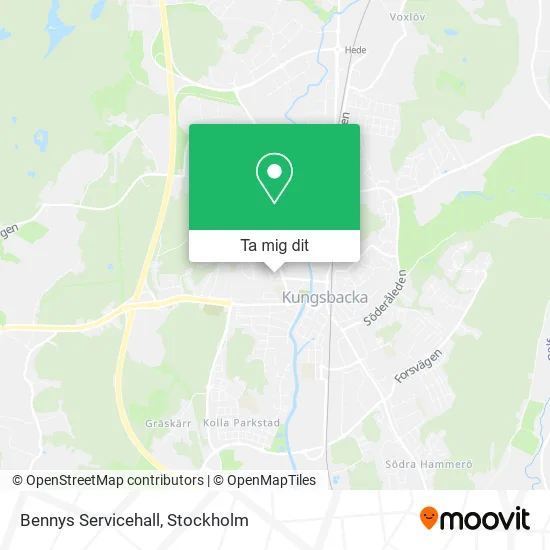 Bennys Servicehall karta