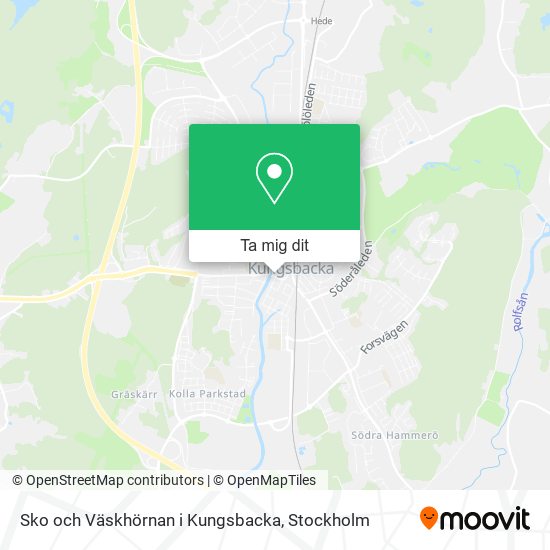 Sko och Väskhörnan i Kungsbacka karta