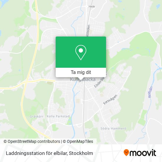 Laddningsstation för elbilar karta