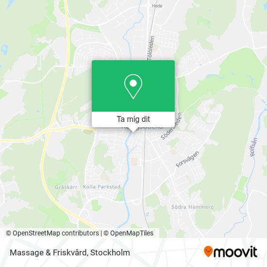 Massage & Friskvård karta