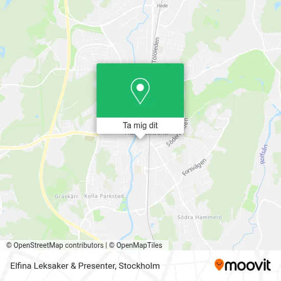 Elfina Leksaker & Presenter karta