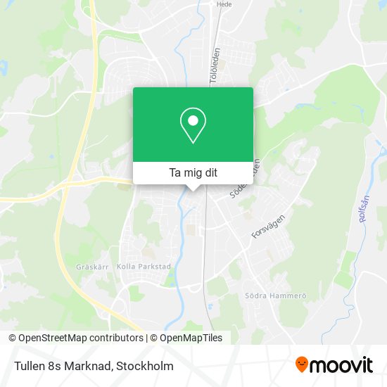 Tullen 8s Marknad karta