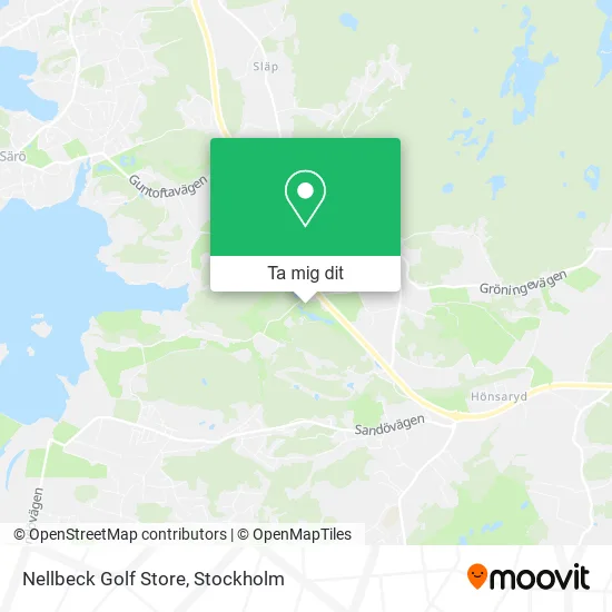 Nellbeck Golf Store karta