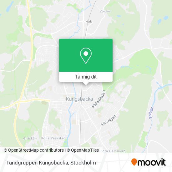 Tandgruppen Kungsbacka karta