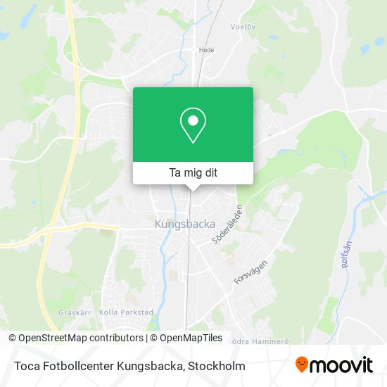 Toca Fotbollcenter Kungsbacka karta