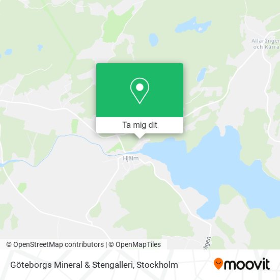 Göteborgs Mineral & Stengalleri karta