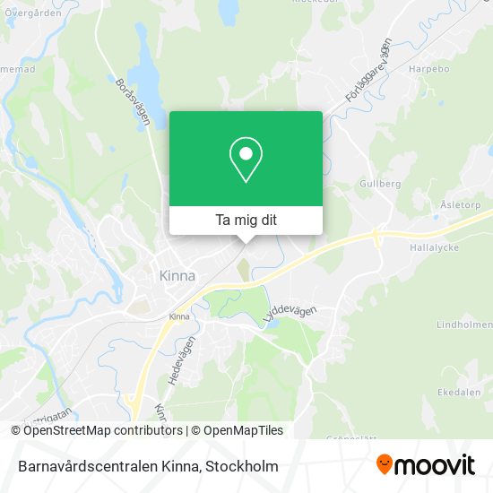 Barnavårdscentralen Kinna karta