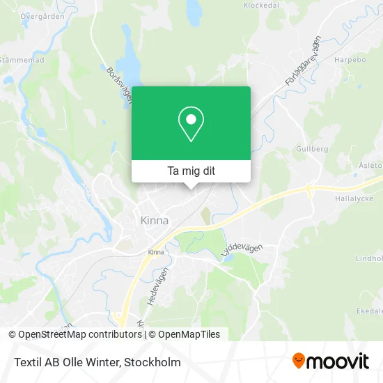 Textil AB Olle Winter karta