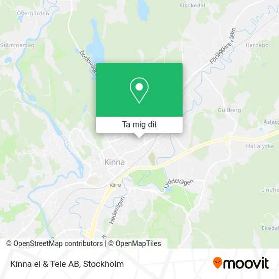 Kinna el & Tele AB karta