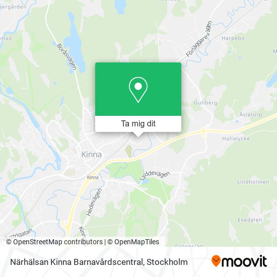 Närhälsan Kinna Barnavårdscentral karta