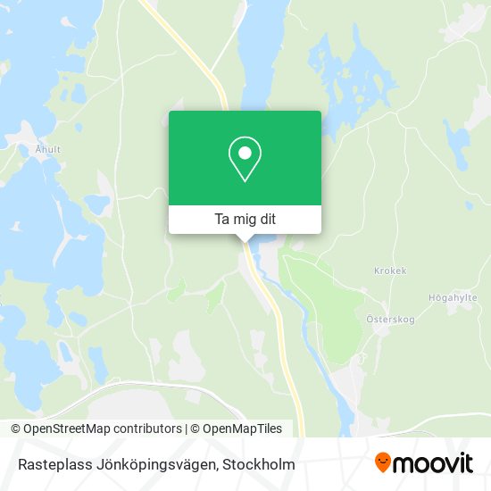 Rasteplass Jönköpingsvägen karta