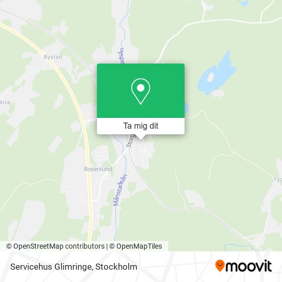 Servicehus Glimringe karta