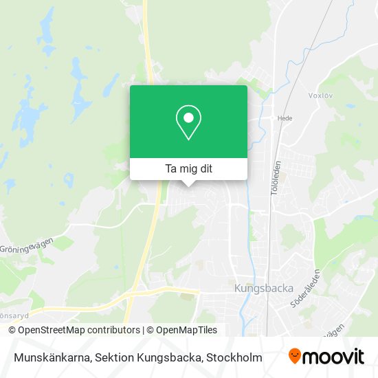 Munskänkarna, Sektion Kungsbacka karta