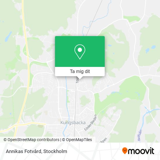 Annikas Fotvård karta