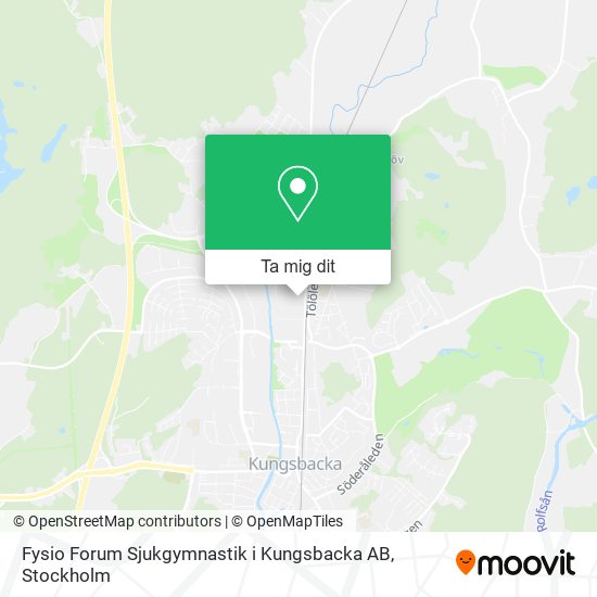 Fysio Forum Sjukgymnastik i Kungsbacka AB karta