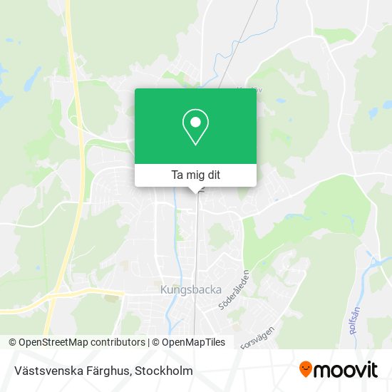 Västsvenska Färghus karta