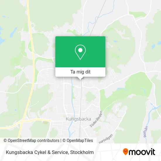 Kungsbacka Cykel & Service karta