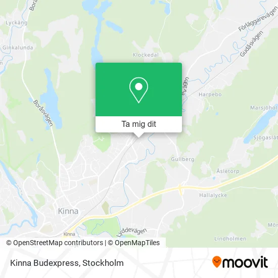 Kinna Budexpress karta