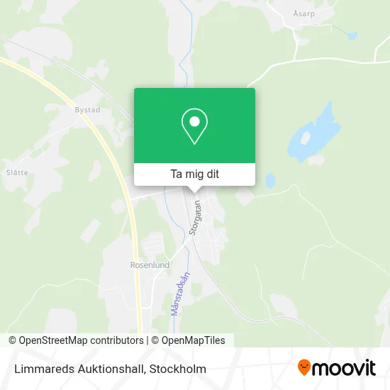 Limmareds Auktionshall karta
