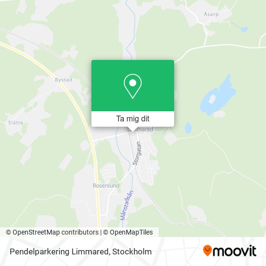 Pendelparkering Limmared karta