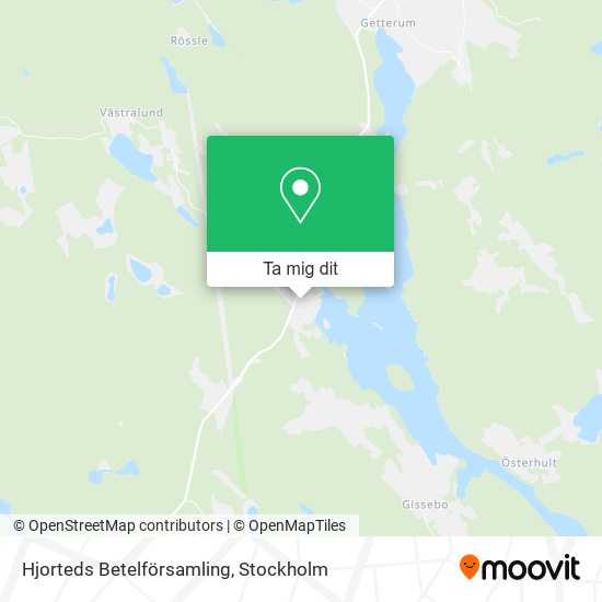 Hjorteds Betelförsamling karta