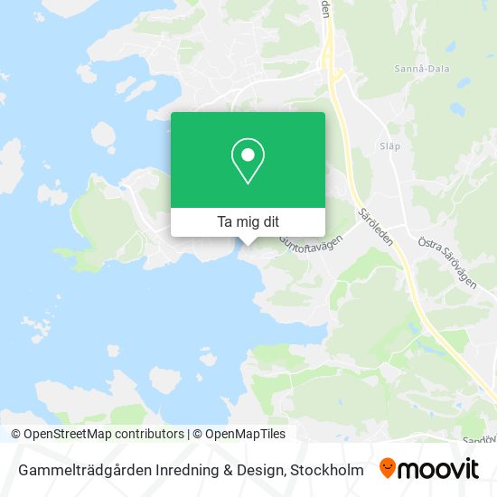 Gammelträdgården Inredning & Design karta