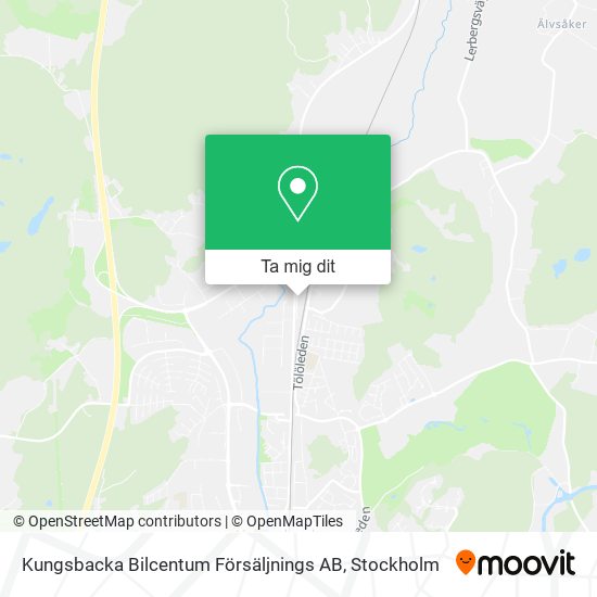 Kungsbacka Bilcentum Försäljnings AB karta