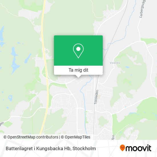 Batterilagret i Kungsbacka Hb karta