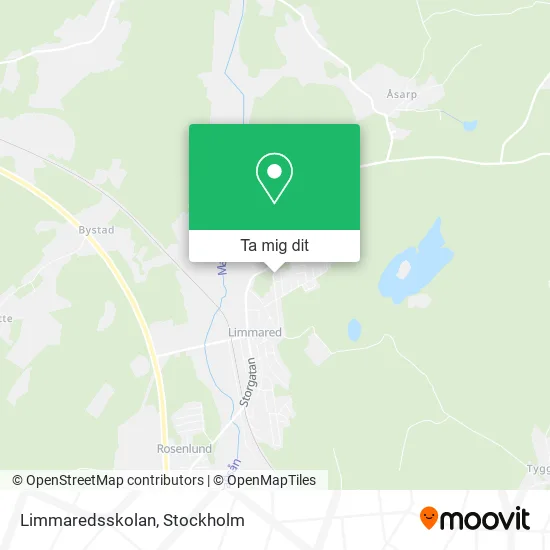 Limmaredsskolan karta