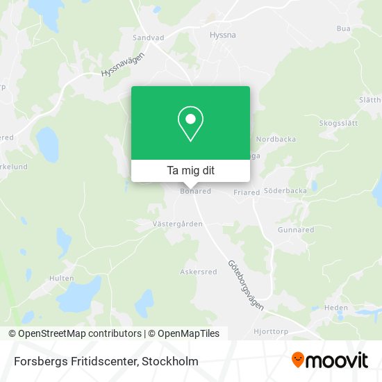Forsbergs Fritidscenter karta